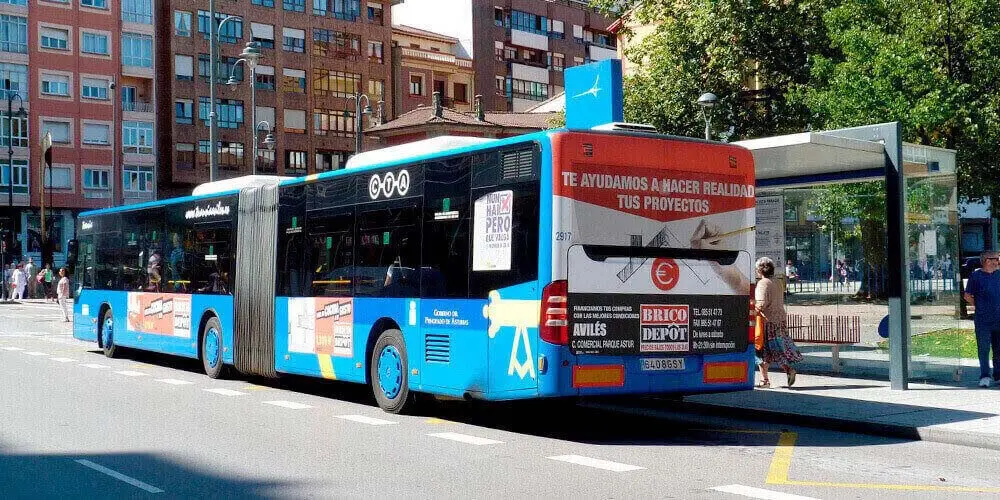 Publicidad Autobus Avilés_Trasera Integral Articulado