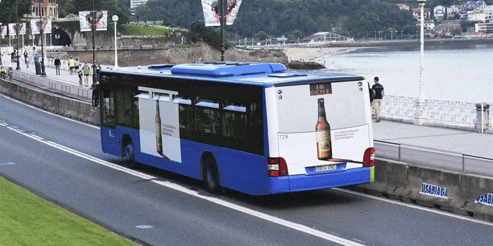 Publicidad Autobus Donostia_Rígido Gran Lateral Plus